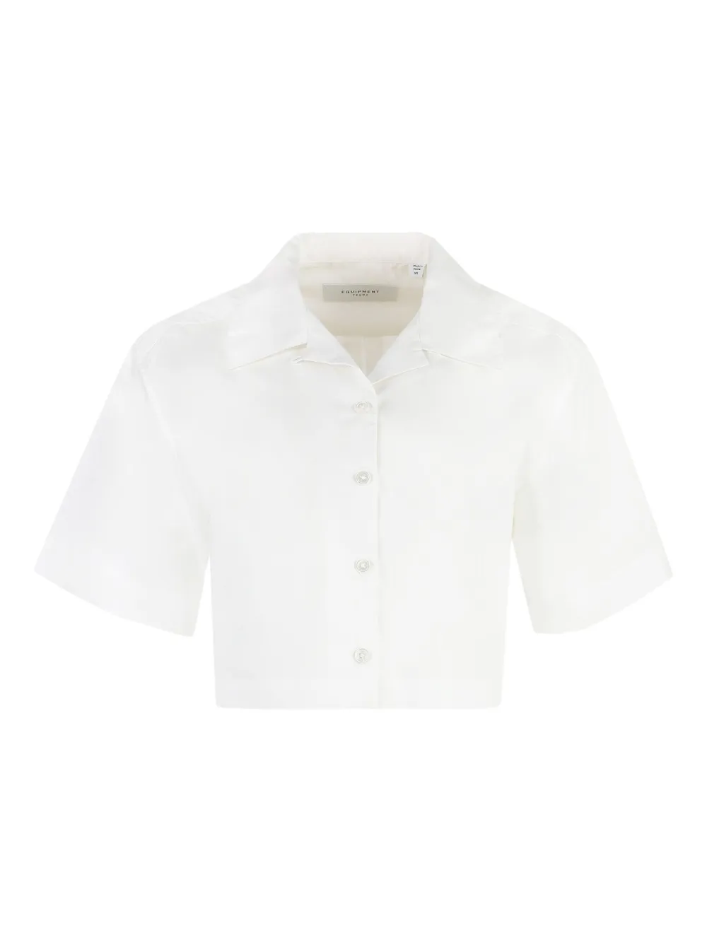 Equipment Cropped blouse Wit