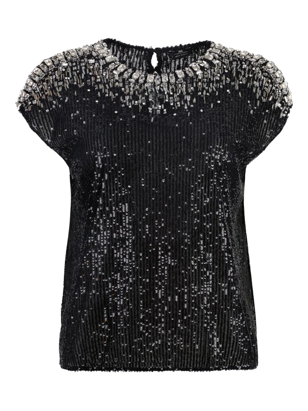 Elisabetta Franchi playera con mostacillas | negro | Image 1