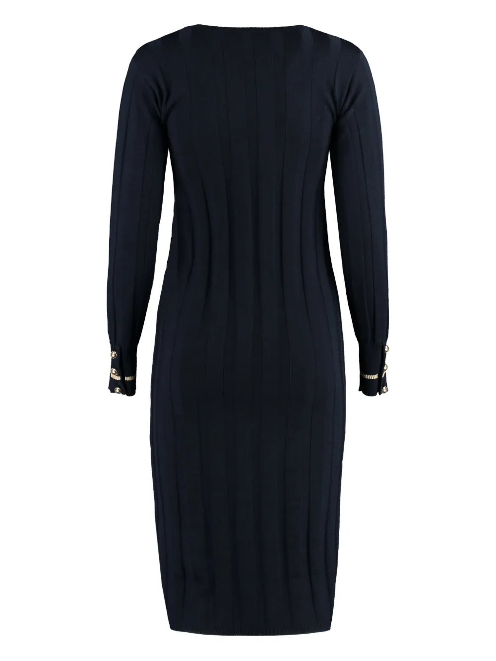 Max Mara Geribbelde jurk Blauw