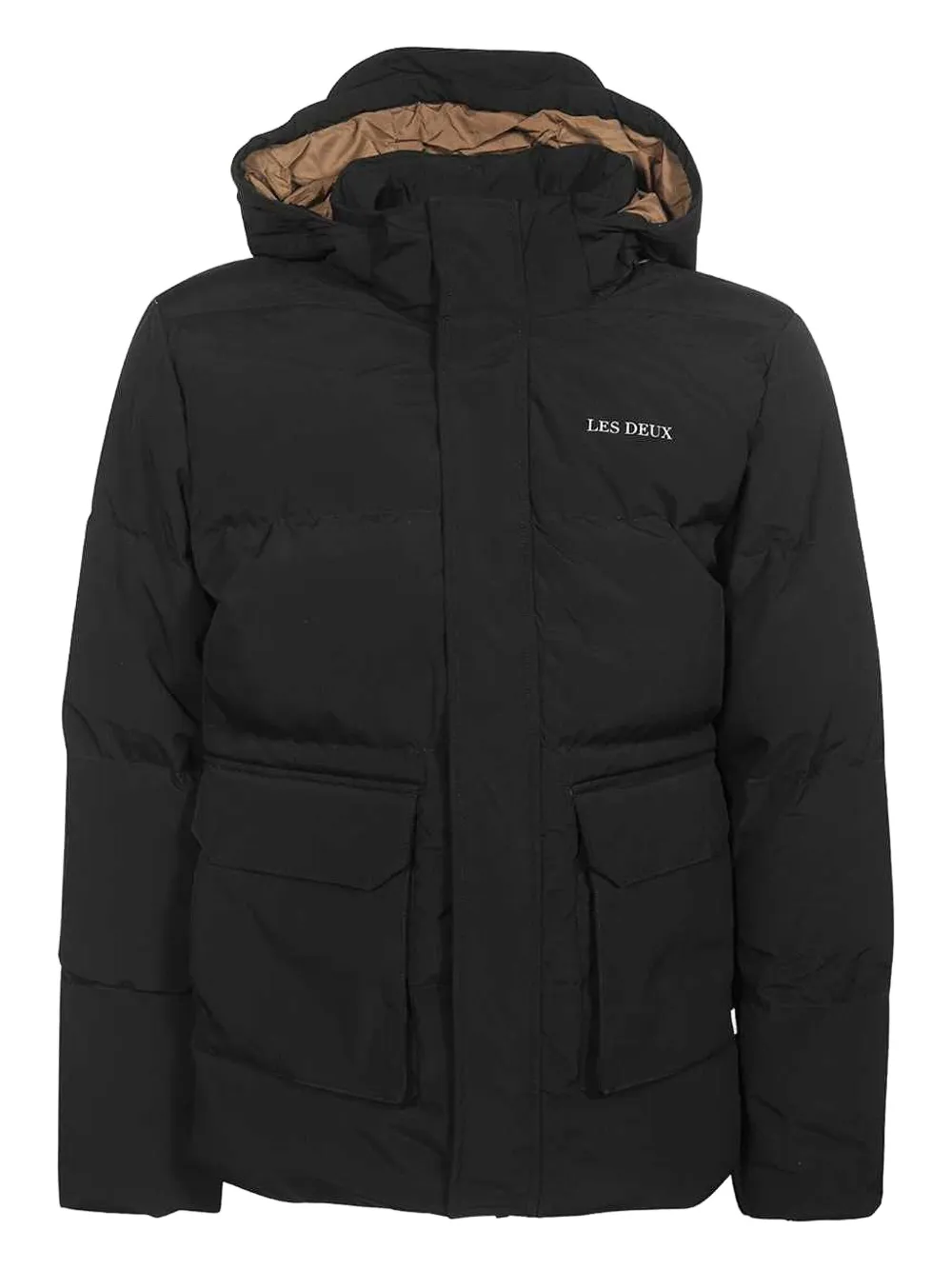 Les Deux padded hooded jacket | Black | Image 1