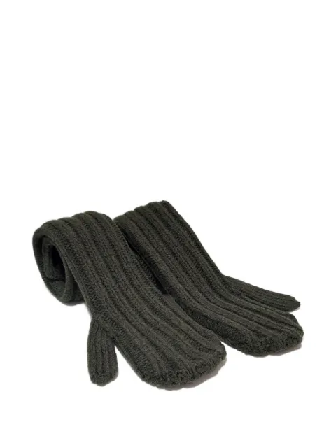 sacai ribbed-knit gloves