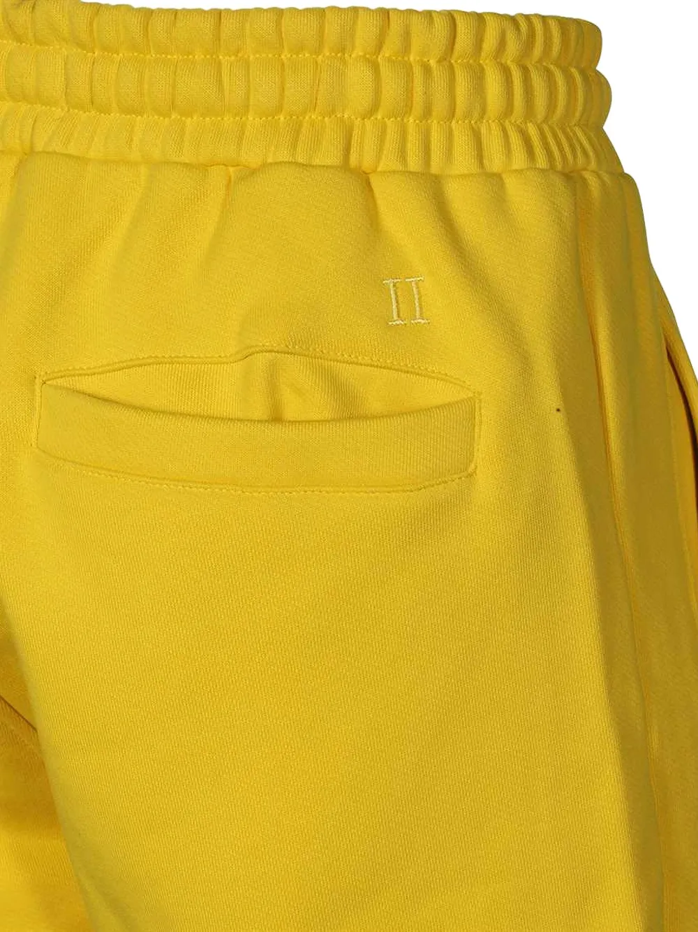 Les Deux Fleece shorts met elastische taille Geel