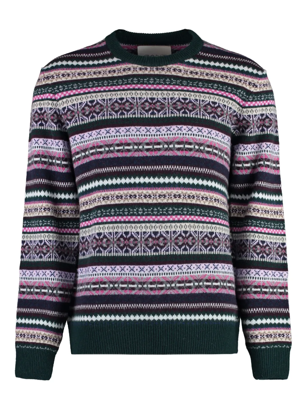 Gant suéter con cuello redondo | verde | Image 1