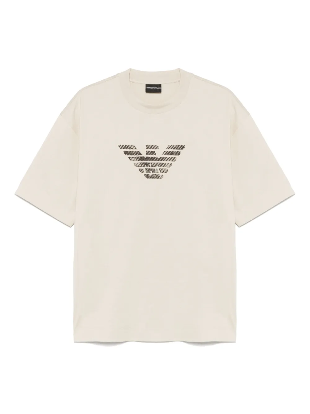Emporio Armani Katoenen T-shirt Beige