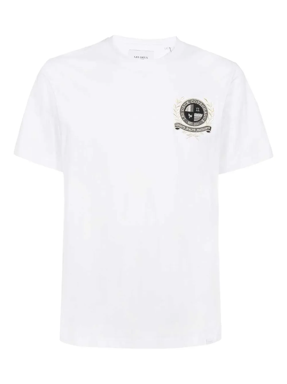 Les Deux playera con logo bordado | blanco | Image 1