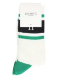 Les Deux William striped socks - White