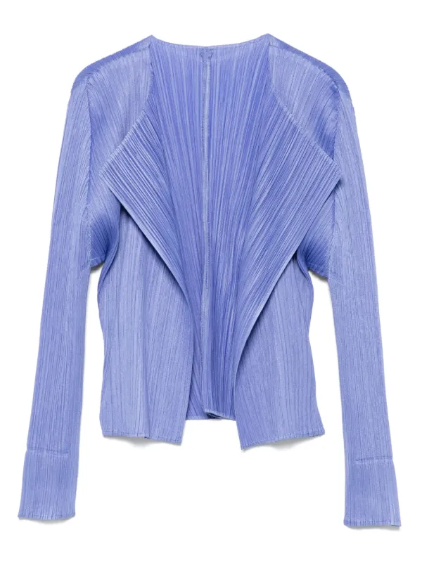 希少【pleats please issey miyake】ジャケット Y2K Issey Miyake Pleats Please Black Two-way Zip Jacket