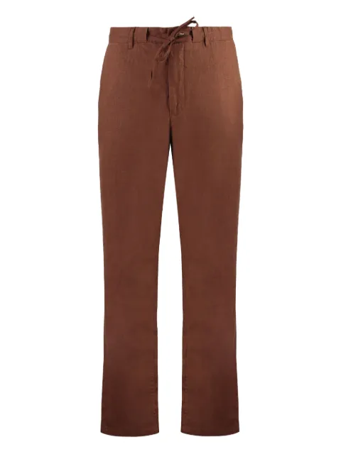 Gant linen straight-leg trousers