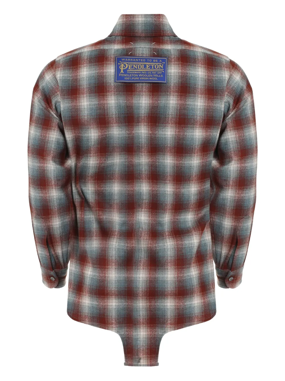 Maison Margiela plaid button-up shirt - Bruin