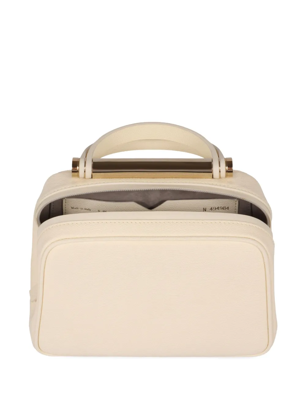 Valextra Leren shopper Beige