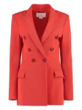 Genny double-breasted blazer - Red