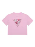 guess kids sequin-embellished graphic T-shirt - Pink