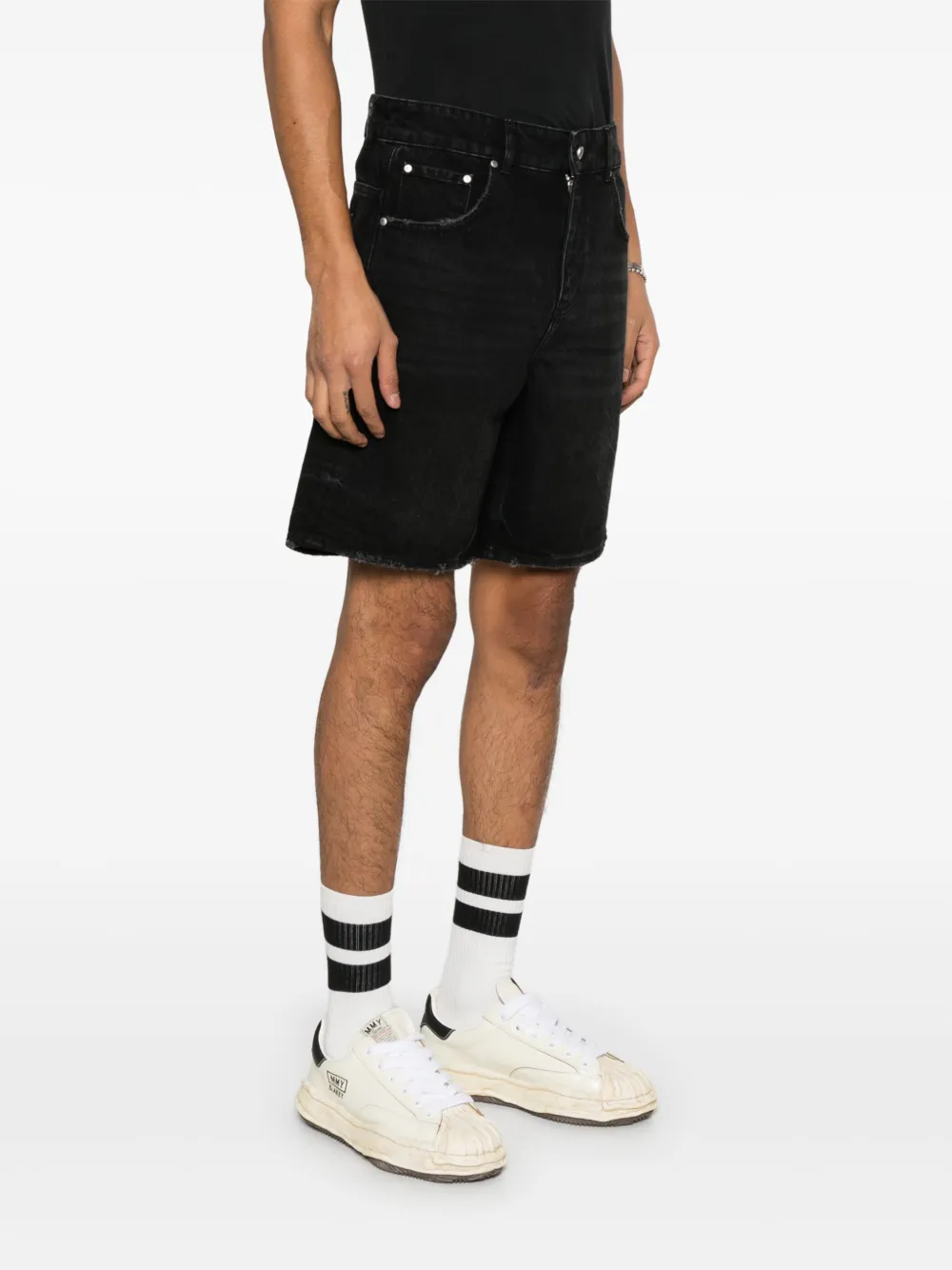 Represent R10T Tailored denim shorts Zwart