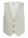 Forte Forte slub-textured waistcoat - Grey
