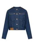 Bally logo-patch denim jacket - Blue