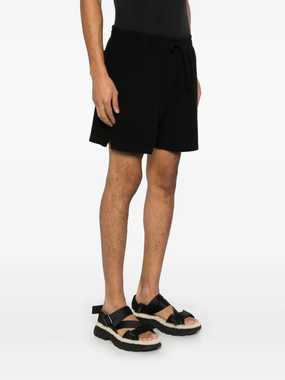 Represent Waffle shorts Zwart