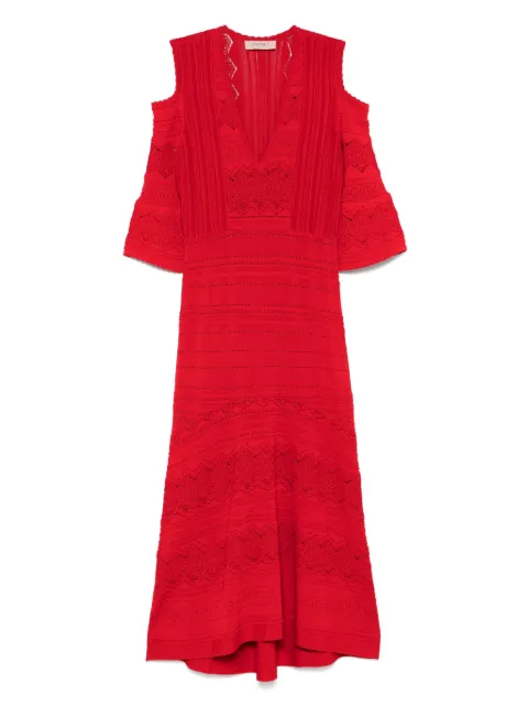 TWINSET punched-knit midi dress