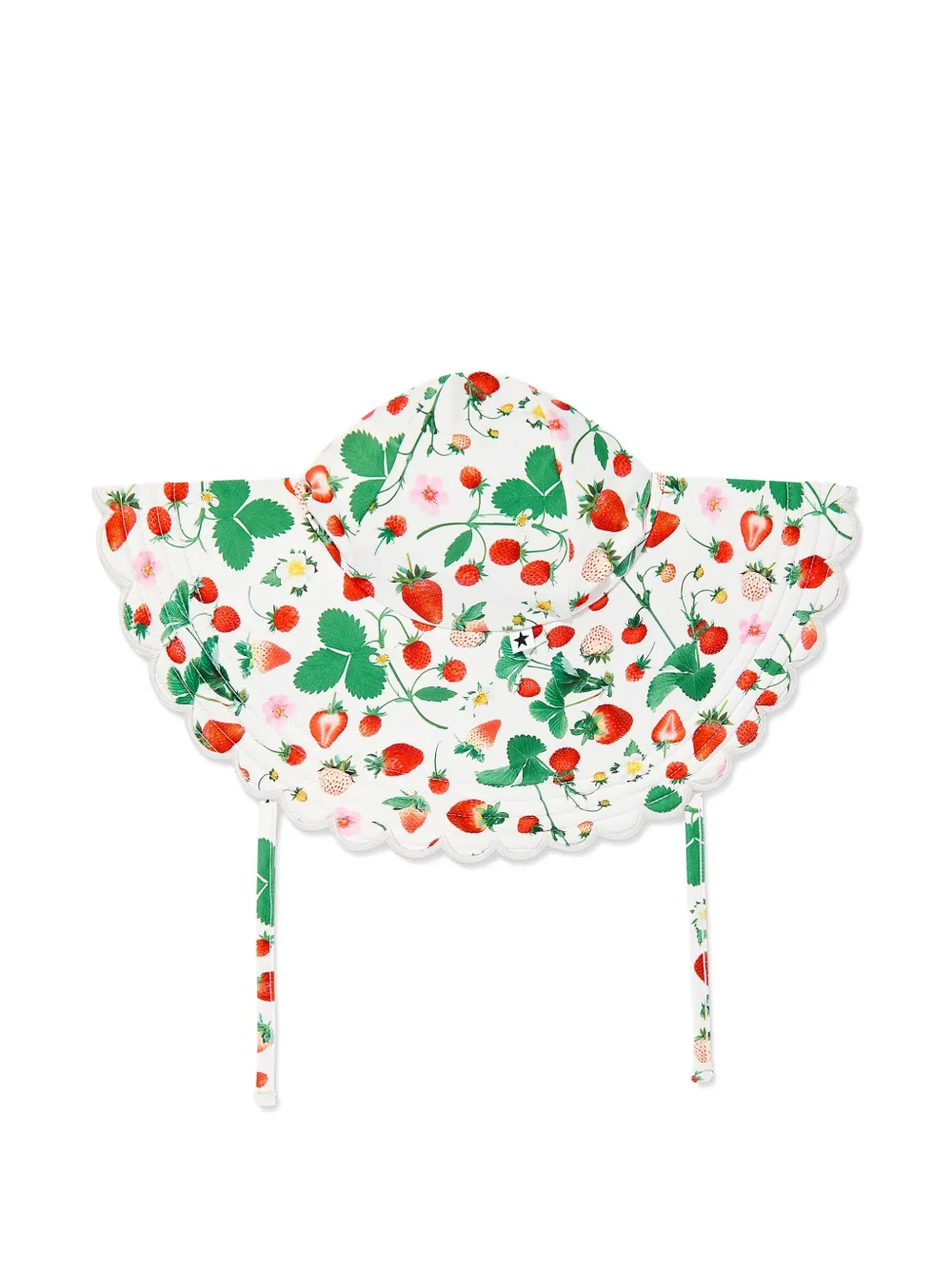 Molo strawberry-print bucket hat | White | Image 1
