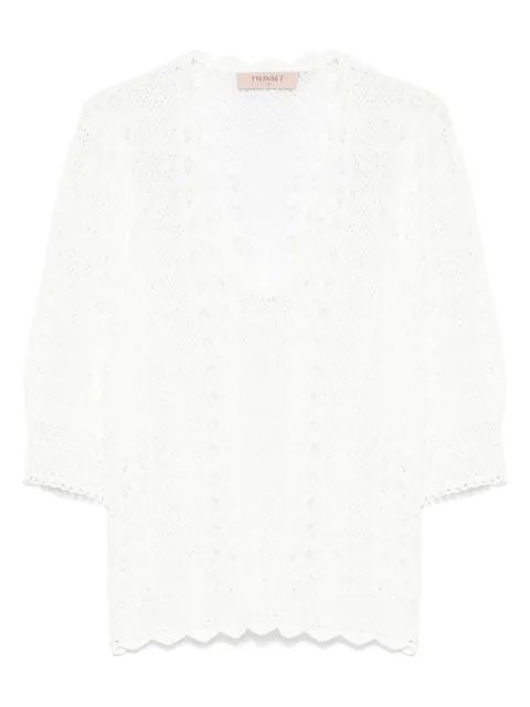 TWINSET open-knit blouse