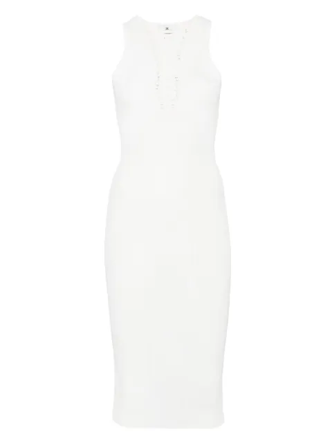Elisabetta Franchi robe mi-longue en maille nervurée