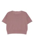 Transit seam-detail T-shirt - Purple
