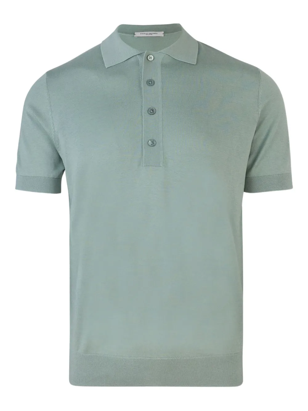 Paolo Pecora fine-knit polo shirt | Green | Image 1