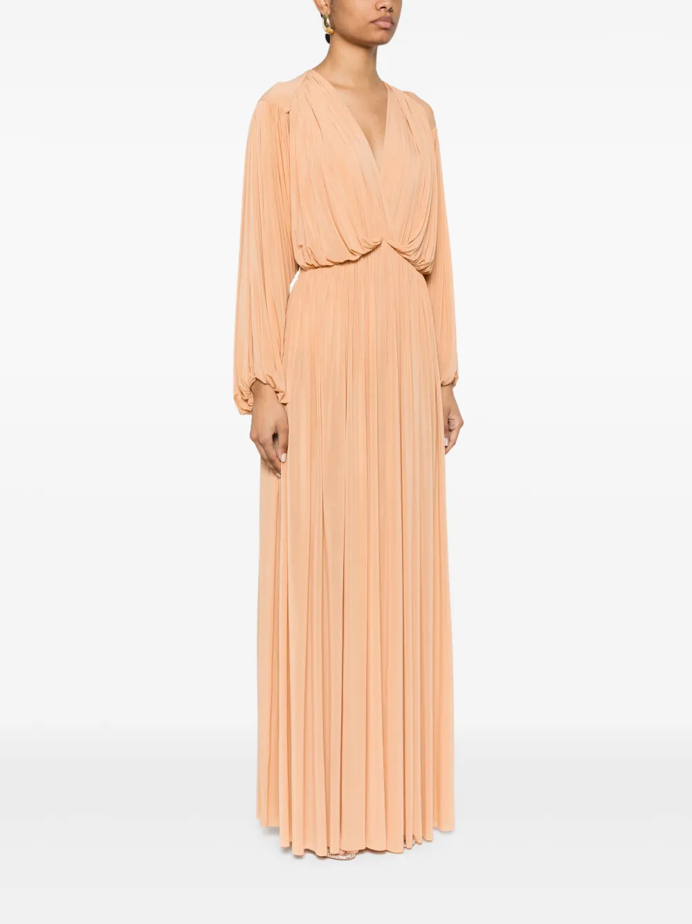 Philosophy Di Lorenzo Serafini Maxi-jurk met gesmockt-detail Oranje