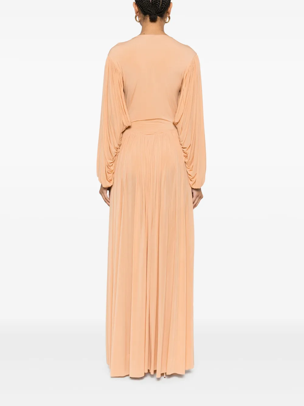Philosophy Di Lorenzo Serafini Maxi-jurk met gesmockt-detail Oranje