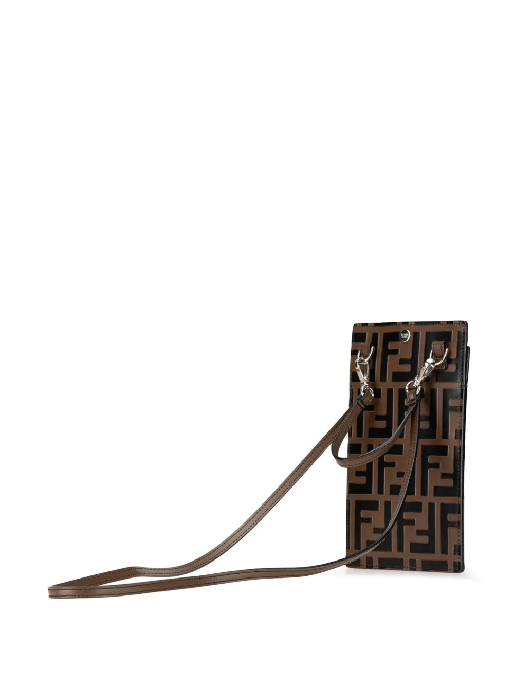 Fendi Pre-Owned 2010-2024 Zucca Embossed Leather Phone Holder satchel | Pre-Owned | Image 2