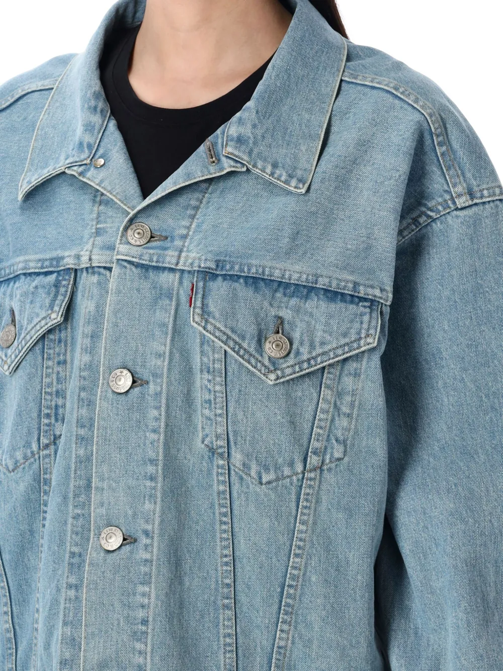 Junya Watanabe Katoenen jack Blauw