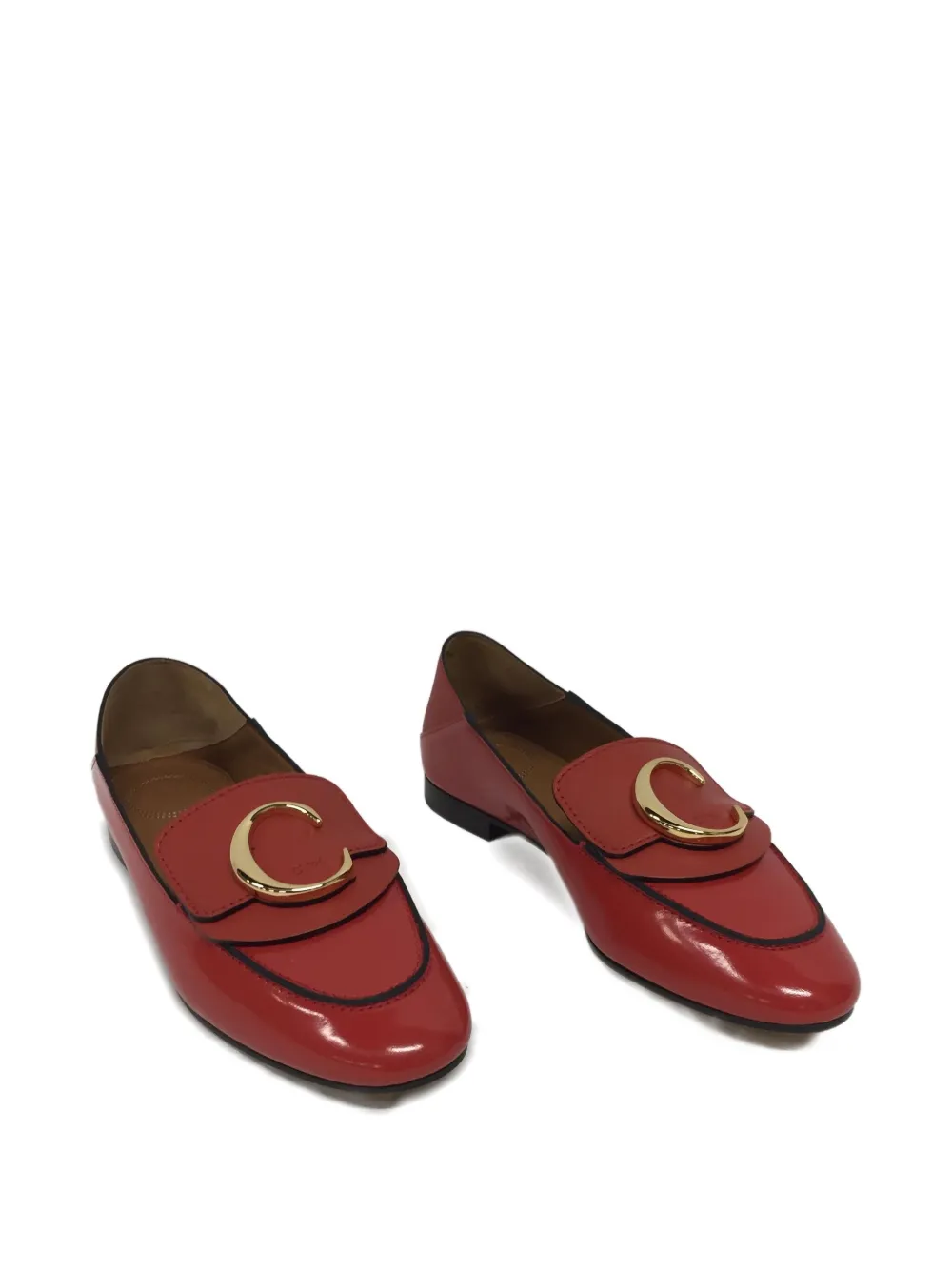 Chloé buckle-detail loafers - Rood
