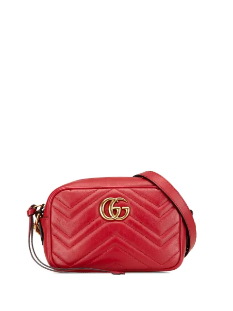 Gucci Pre-Owned 2016-2024 Mini GG Marmont Matelasse Leather crossbody bag