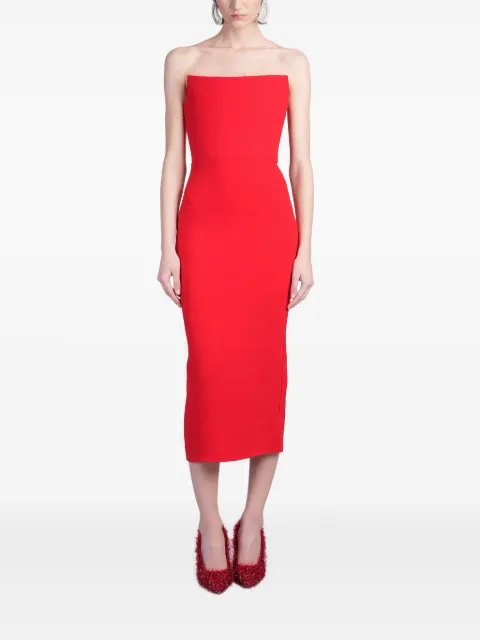 Alex Perry vestido midi estilo strapless