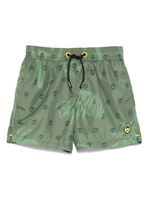 Barrow kids monogram swim shorts