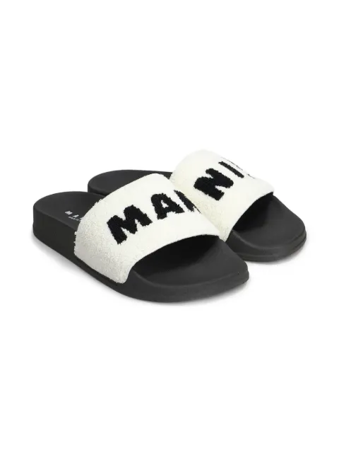 Marni Kids flip flops con logo