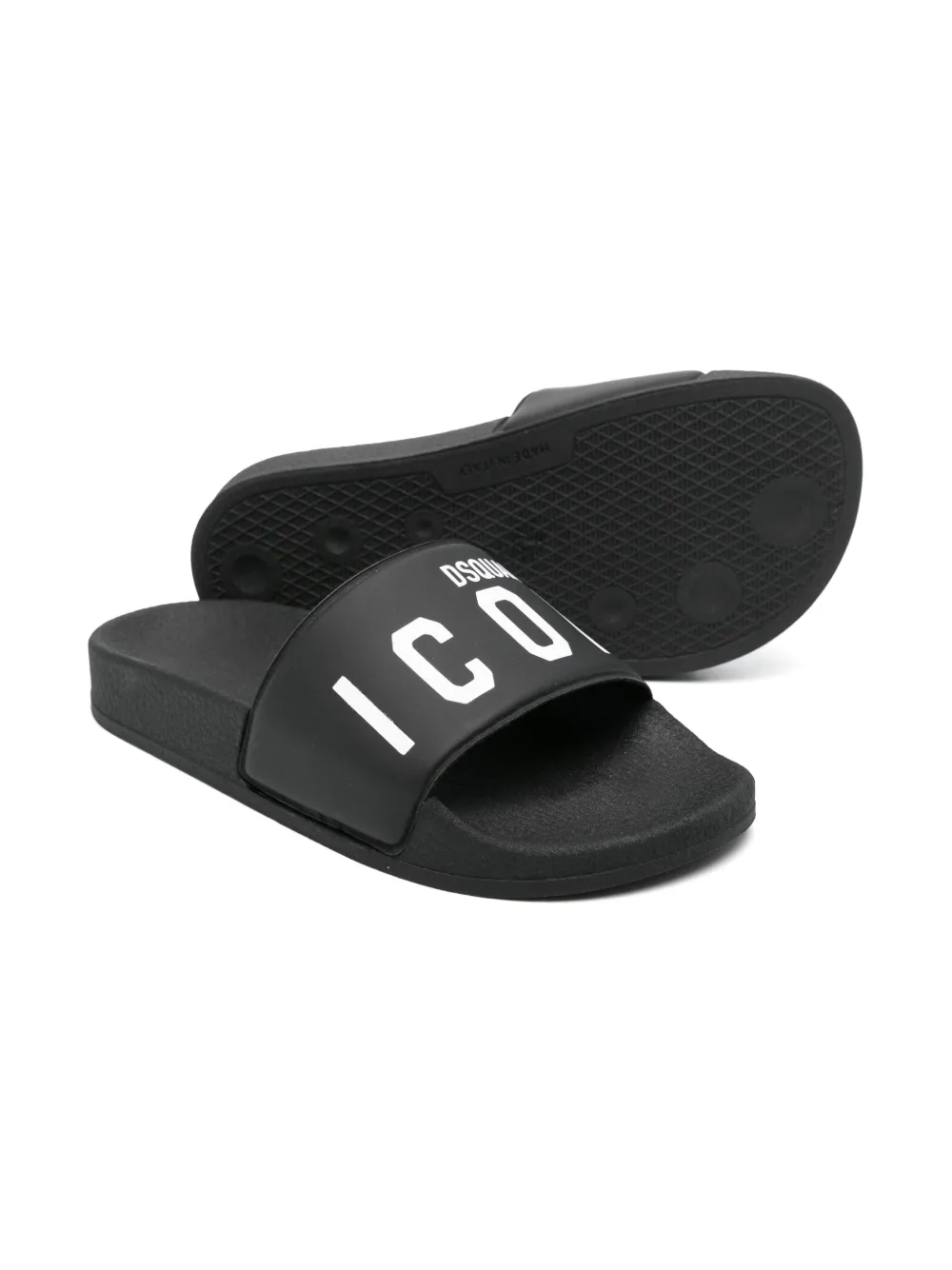 DSQUARED2 KIDS logo-print slides | Girls Shoes | Image 2