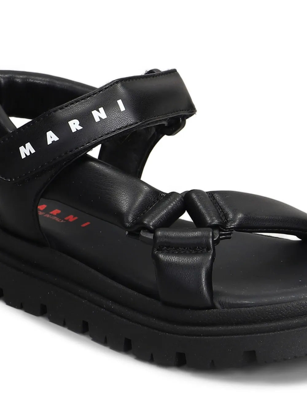 Marni Kids leather sandals Black