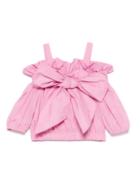 Miss Grant Kids Blusa com aplicação de laço