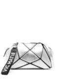 Vic Matie leather make up bag - Silver