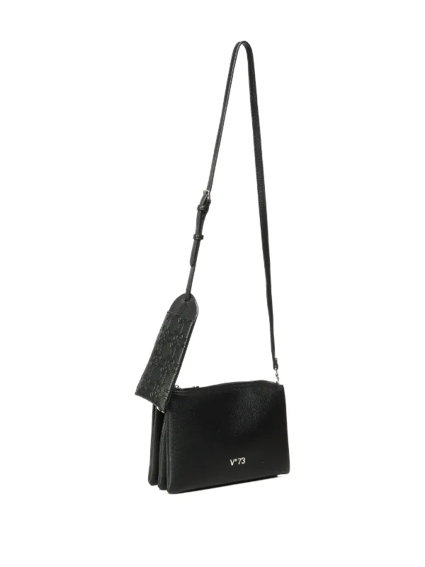 V°73 EUGENIA SHOULDER BAG V°73 Eugenia pebbled-leather Cross Body Bag | Black