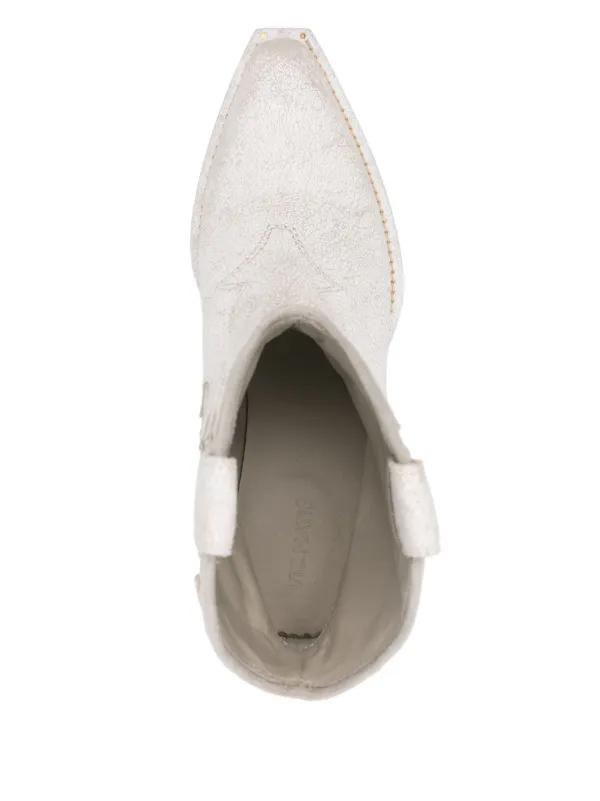 Vic Matie 50mm Rider Ankle Boots White FARFETCH