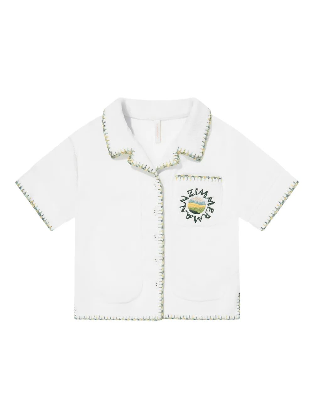 ZIMMER N Kids Poloshirt met borduurwerk Wit
