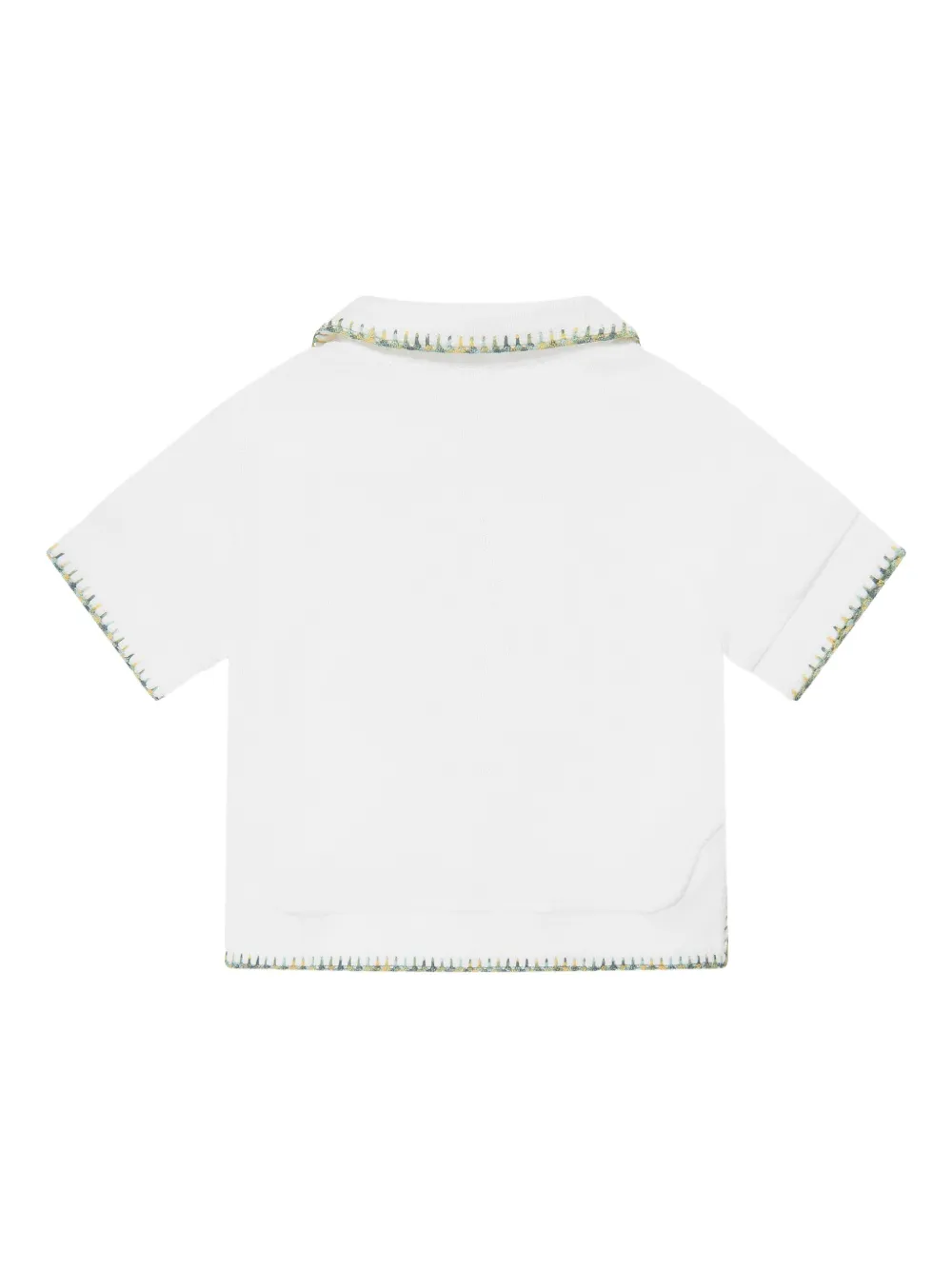 ZIMMERMANN Kids Poloshirt met borduurwerk Wit