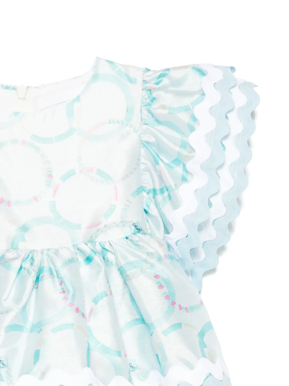 Miss Grant Kids Jurk met print Blauw