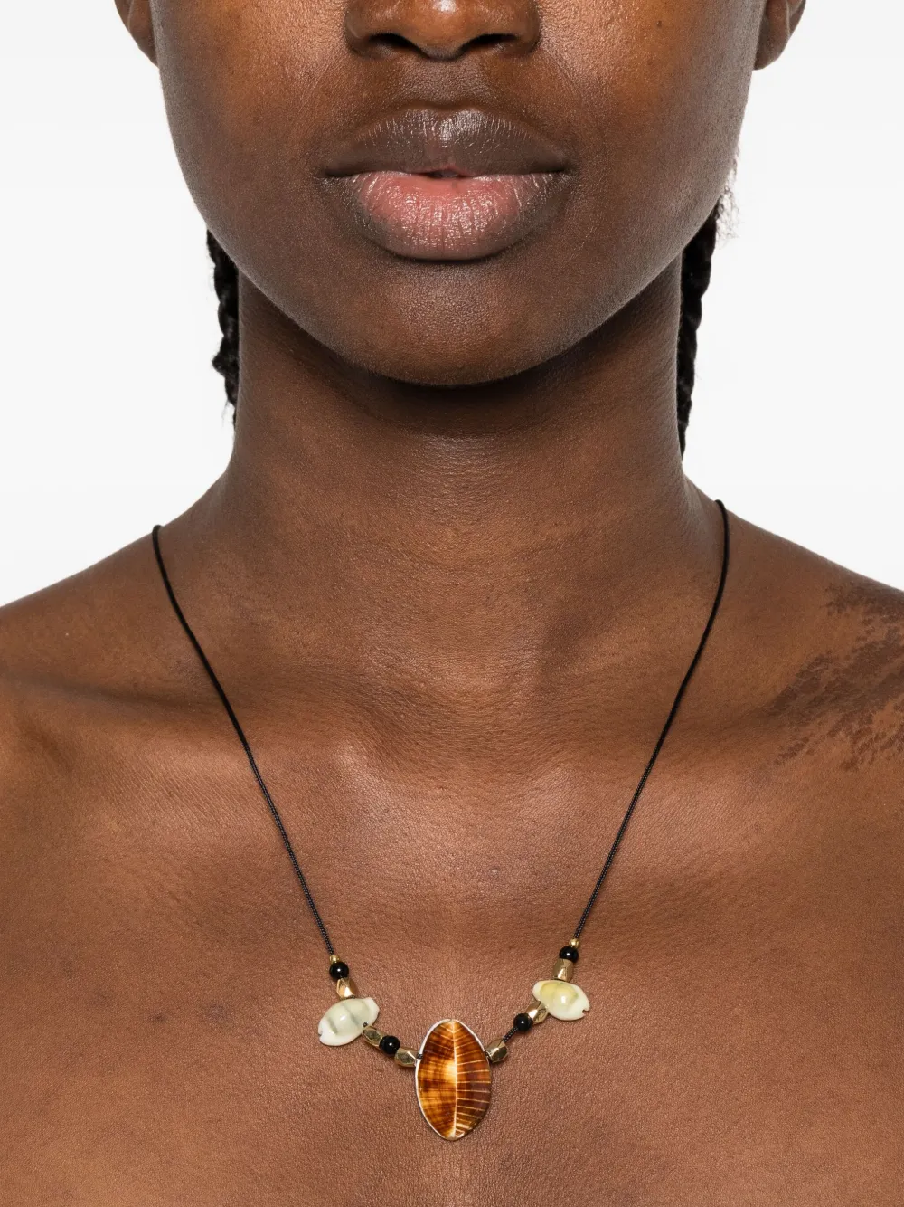 Isabel Marant Shell Necklace In Black