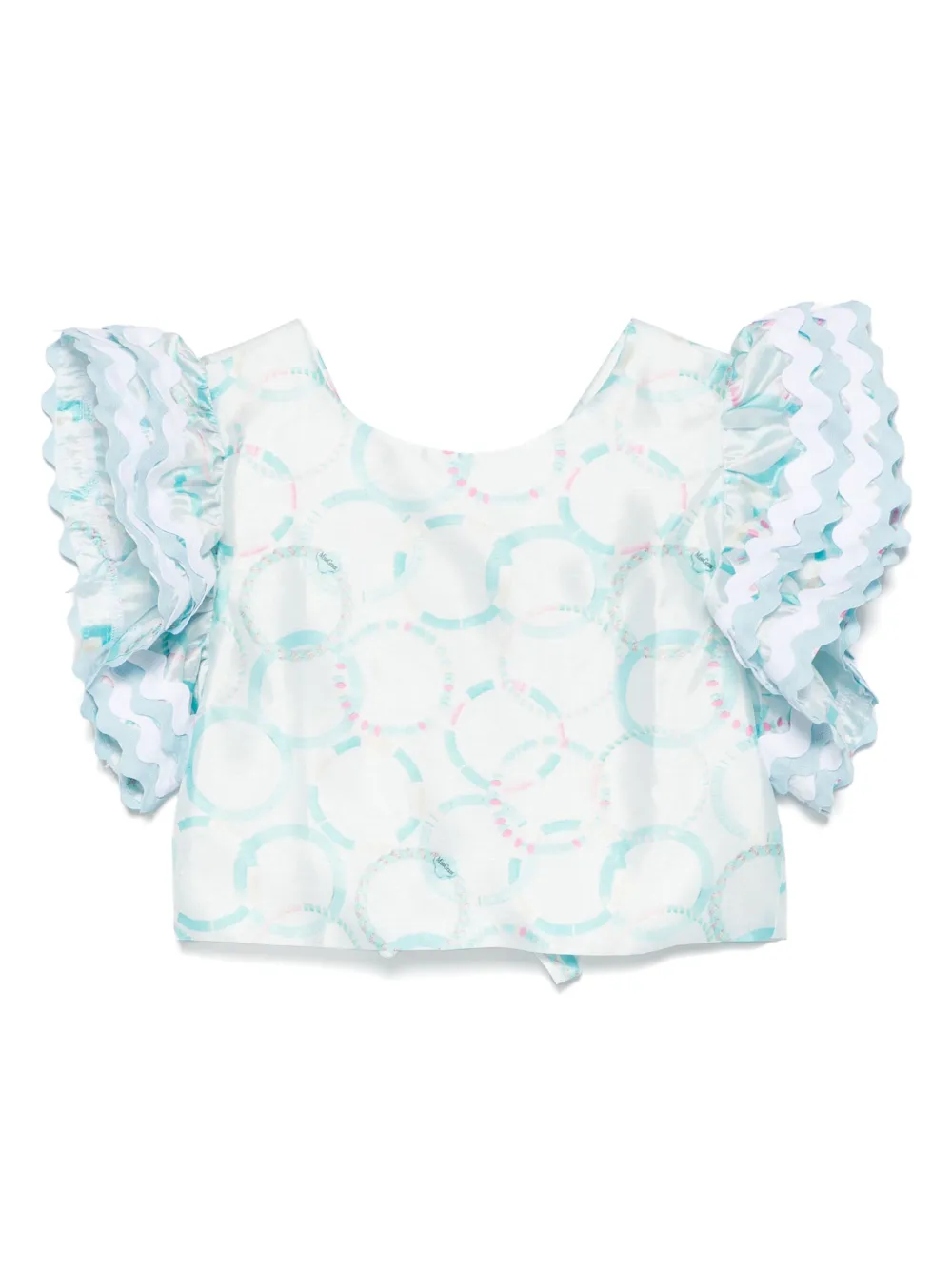Miss Grant Kids graphic-print blouse | Blue | Image 1