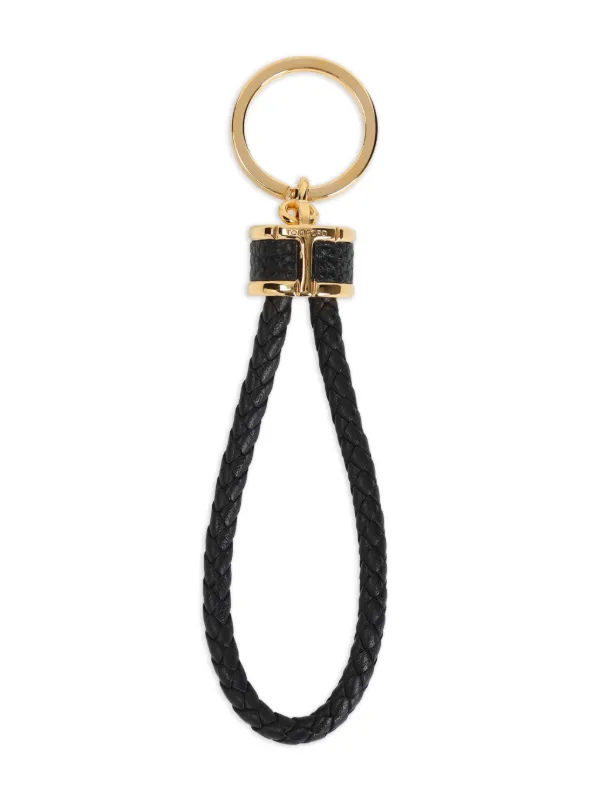 TOM FORD Braided Leather Keyring Black FARFETCH PH