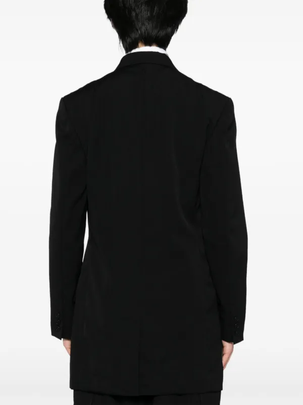 Yohji Yamamoto リバーシブルギャバジンジャケット WOOL GABARDINE REVERSIBLE JACKET WITH NYLON LINER(S Black