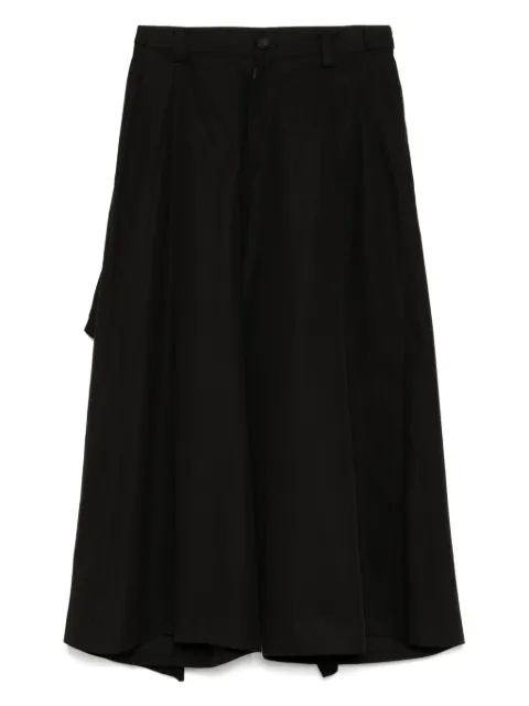 Yohji Yamamoto draped cotton trousers