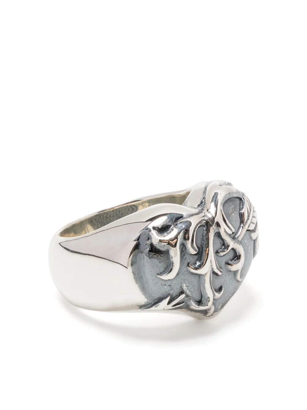 Yohji Yamamoto anillo en forma de corazón | plateado | Image 1